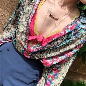 Heritage Rhode, Silk/polyester button down